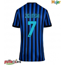 Camiseta Inter Milan Piotr Zielinski #7 Primera Equipación para mujer 2025-26 manga corta